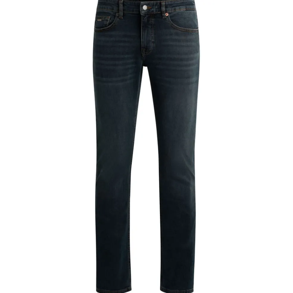Boss Delaware Slim-Fit Jeans in Dark Blue