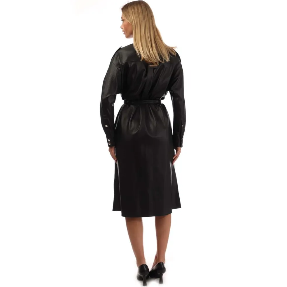 Boss Delexa Shirt Dress in Black