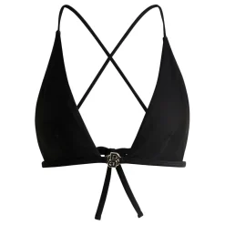 Boss Double B Monogram Triangle Bikini Top in Black