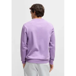 Boss Drop Needle Crewneck Sweatshirt in Purple