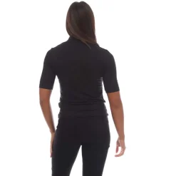 Boss Etikat Mock-Neck T-Shirt in Black