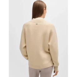 Boss Fariola Knitted Sweater in Beige
