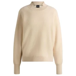 Boss Fariola Knitted Sweater in Beige