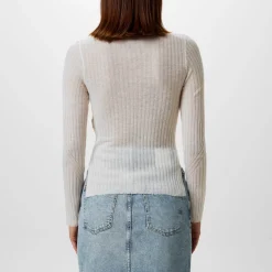 Boss Fennon Knit Top in Cream