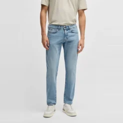 Boss Five Pocket Design Regular Fit Jeans in Blue
