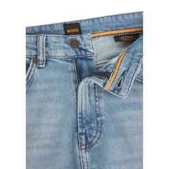 Boss Five Pocket Design Regular Fit Jeans in Blue
