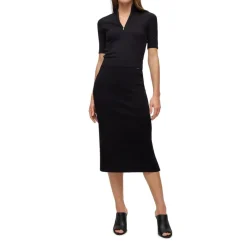 Boss Furelia Midi Skirt in Black