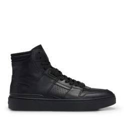 Boss Gary Hi-Top Trainers in Black