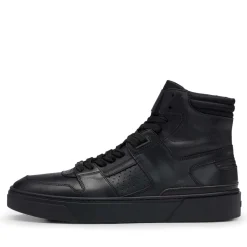 Boss Gary Hi-Top Trainers in Black