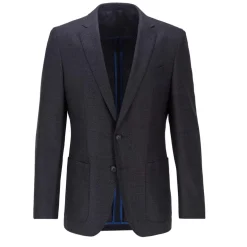 Boss Haeven Blazer Jacket in Dark Blue