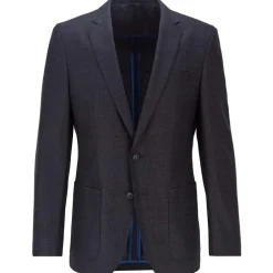 Boss Haeven Blazer Jacket in Dark Blue