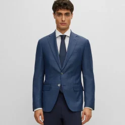 Boss H-Hutson Slim-Fit Blazer in Blue