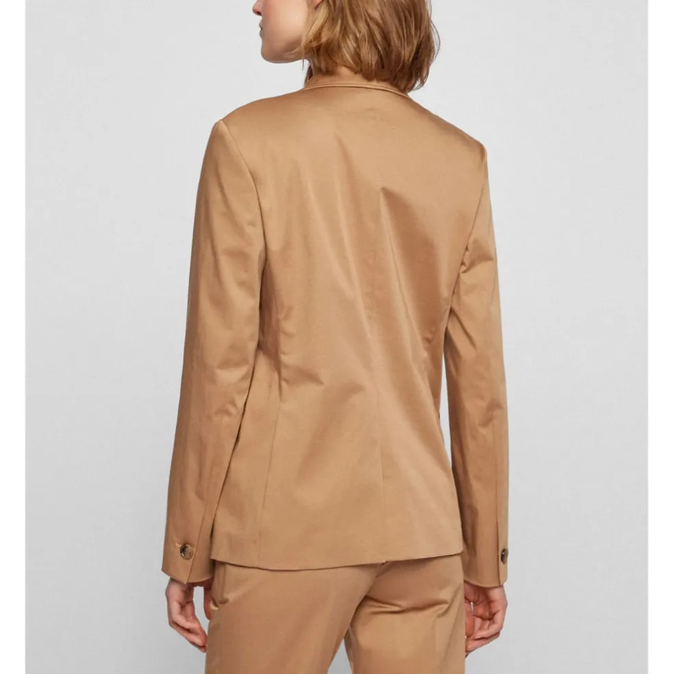 Boss Jajuna Blazer Jacket in Beige