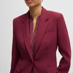 Boss Janerani1 Slim-Fit Jacket in Red