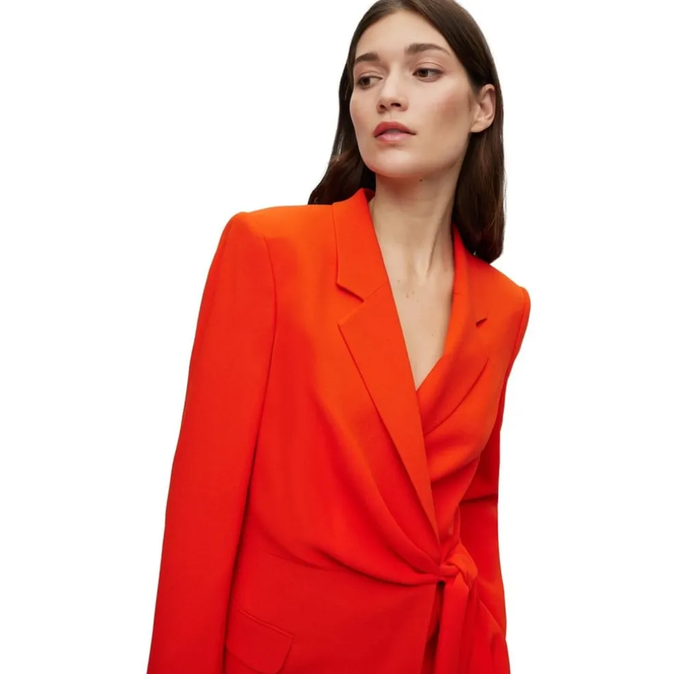 Boss Jawana Tailored Tie Blazer in Orange