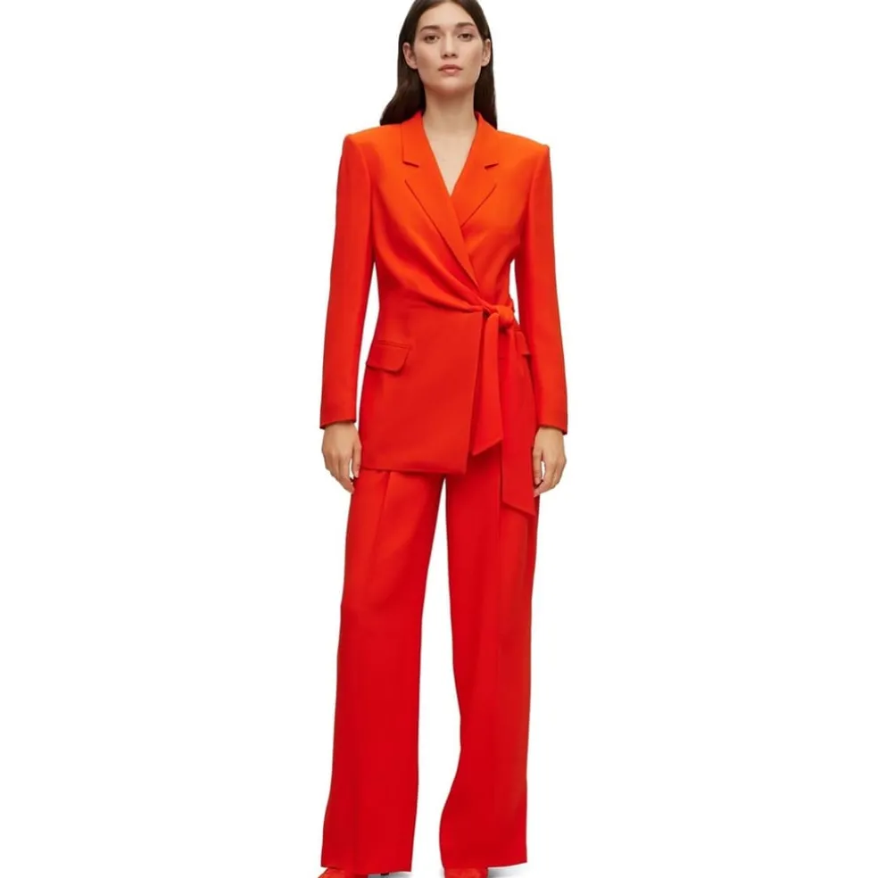 Boss Jawana Tailored Tie Blazer in Orange