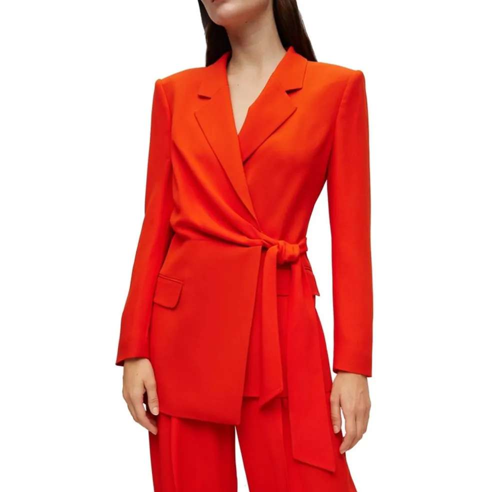 Boss Jawana Tailored Tie Blazer in Orange