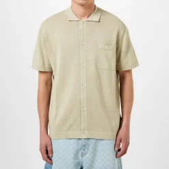 Boss Kamiccio Regular Fit Short Sleeve Shirt in Beige