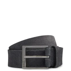 Boss Leather Pin Buckle Logo Belt in Blue