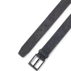 Boss Leather Pin Buckle Logo Belt in Blue