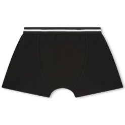 Boss Logo Print Boxer Brief in Black