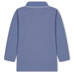 Boss Long Sleeve Polo Shirt in Grey