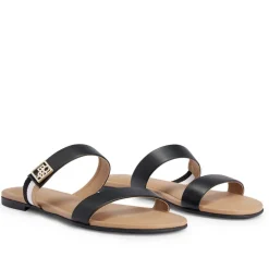 Boss Millie Strap Sandals in Black