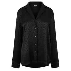 Boss Mono Relaxed Fit Long Sleeve Shirt in Black