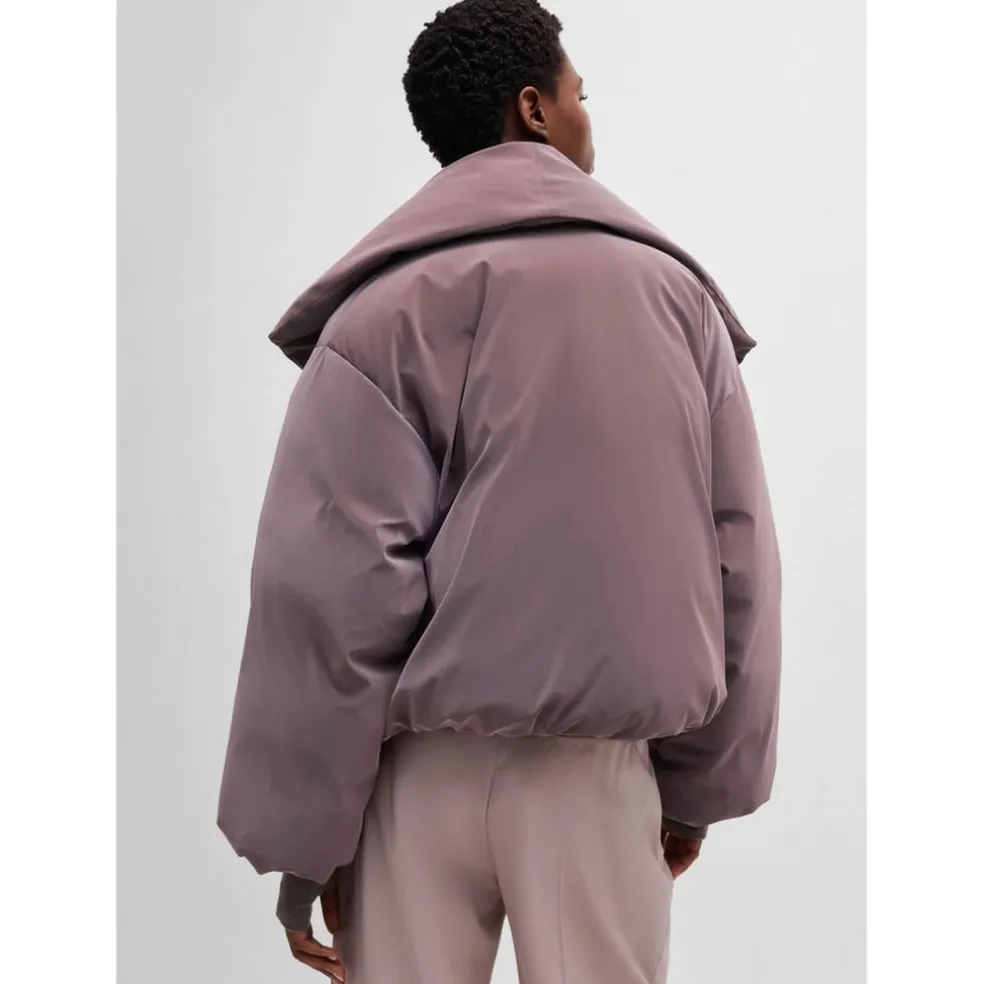 Boss Naomi X Boss Cropped Down Jacket in Purple