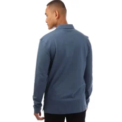 Boss Pado 30 Long Sleeve Polo Shirt in Blue
