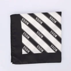 Boss Pocket Square in Black