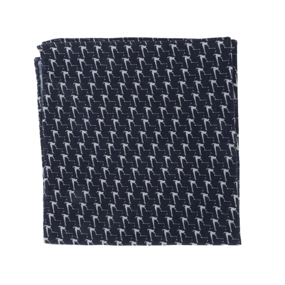 Boss Pocket Square in Dark Blue