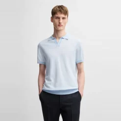Boss Regular Fit Short Sleeve Shirt in Blue