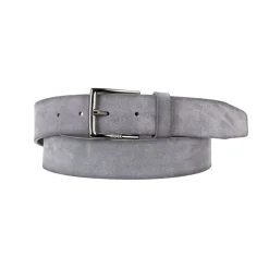 Boss Rummi Suede Leather Belt in Grey