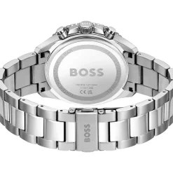 Boss Runner Chronograph Watch in Silver