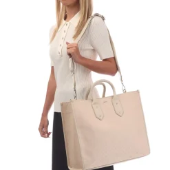 Boss Sandy Tote Bag in Beige