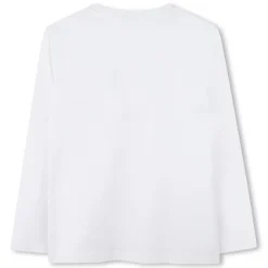 Boss Sleeve Logo Print T-Shirt Junior Boys in White