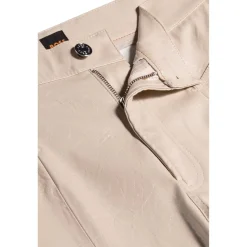 Boss Tadas Regular Fit Trousers in Cream