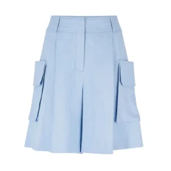 Boss Taeva Linen Blend Cargo Shorts in Blue