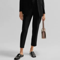 Boss Tapia Belted Regular-Fit Trousers in Black