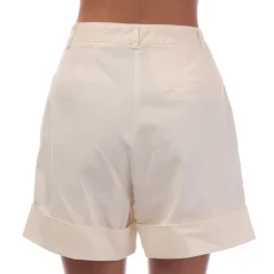 Boss Tasandria-D Wide-Leg Shorts in White