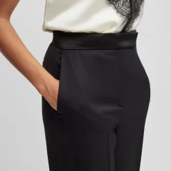 Boss Tatuxa Regular-Fit Tuxedo Pants in Black