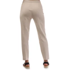 Boss Tilunara Regular-Fit Cropped Trousers in Beige