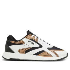 Boss Titanium Running Trainers in Beige