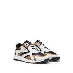 Boss Titanium Running Trainers in Beige