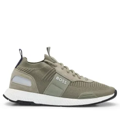 Boss Titanium Trainers in Green