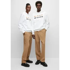 Boss Womens Iconic Hoodie in White