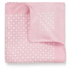 Boss X Beckham Printed Pocket Square in Pink