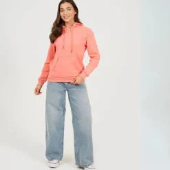 Brave Soul Classic Hoodie in Pink