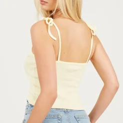 Brave Soul Detail Vest in Yellow